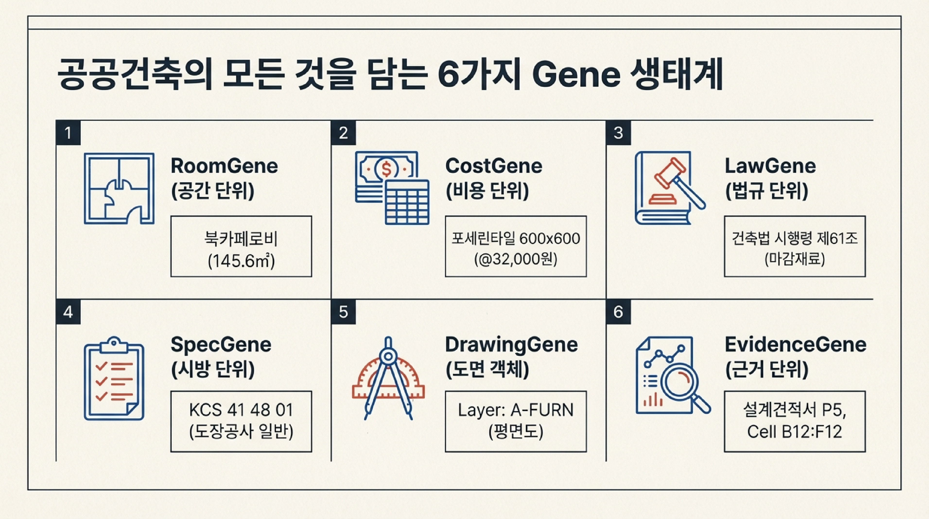 공공건축의 6가지 Gene 생태계